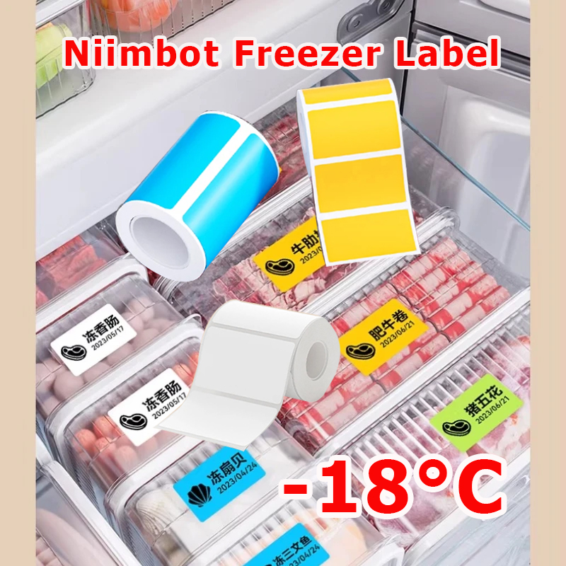 Food Storage And Temperature - กระดาษฉลากตู้แช่แข็ง NIIMBOT B1/B21/B31/B203/B3S ทนอุณหภูมิต่ำถึง -18 องศา