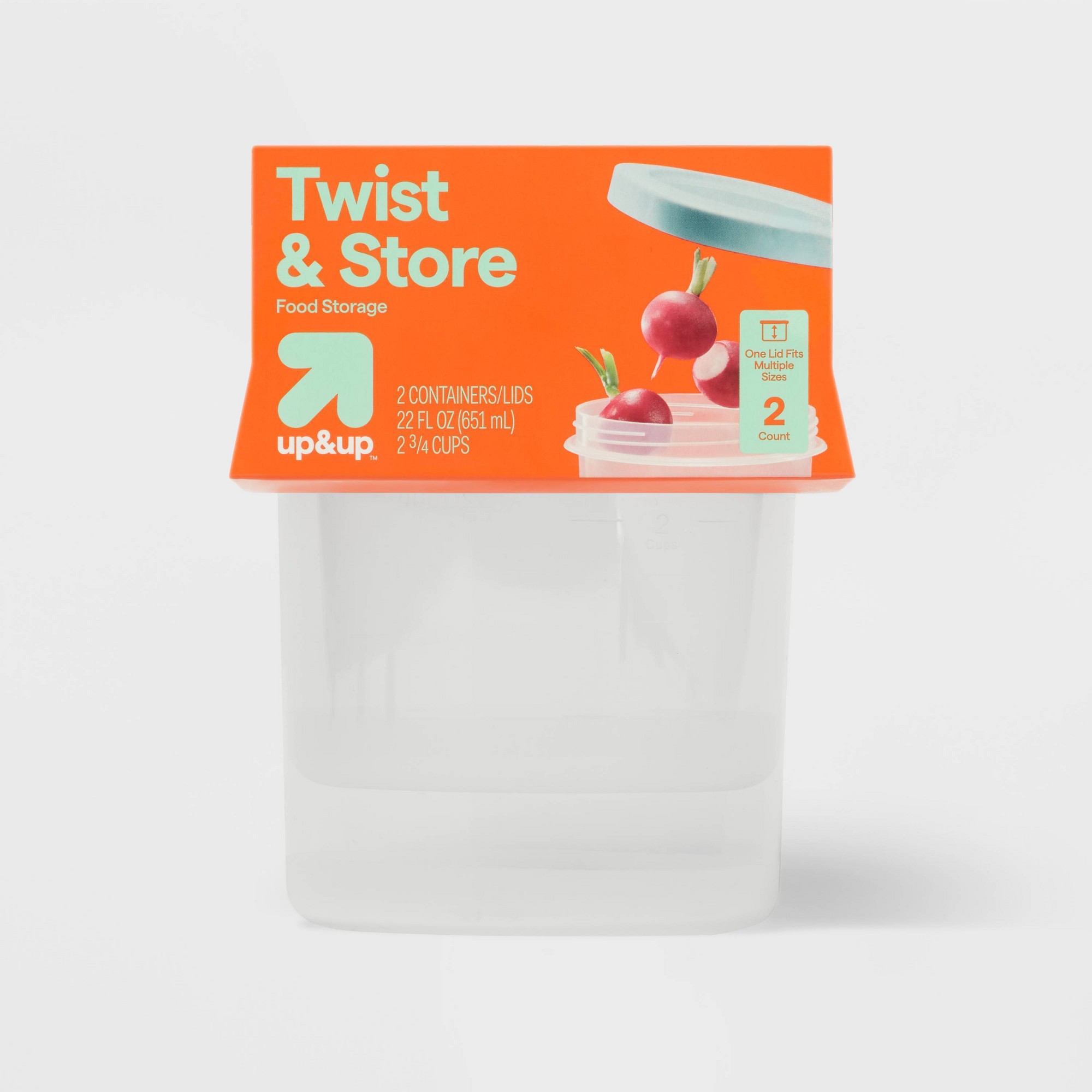 Food Storage Large - ภาชนะเก็บอาหารทรงกลมขนาดใหญ่ 2 คิว แบบซ้อนกันได้ ผลิตจากพลาสติกปลอดสาร BPA