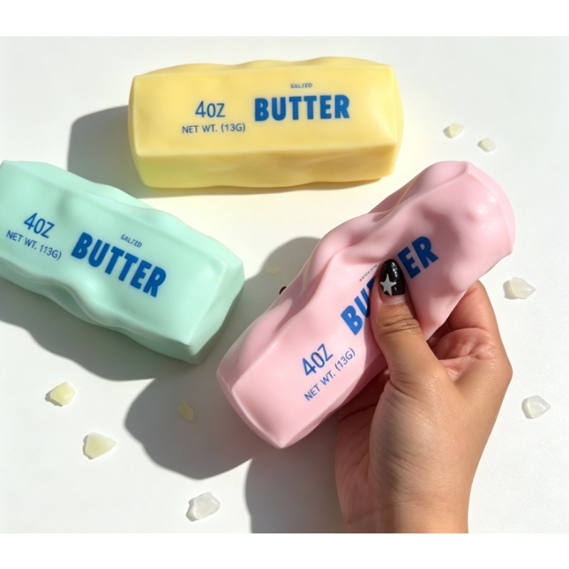 Food Storage And Containers - บัตเตอร์สติ๊ก คริสปี้ ซาวด์ บลายด์บ็อกซ์ สควิชชี่ สเตรสบอล