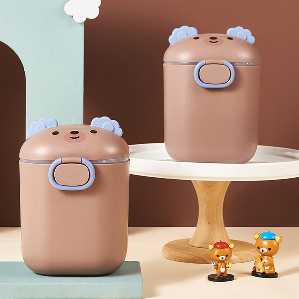 Food Storage Dividers - ภาชนะบรรจุอาหารเด็กแบบพกพา พร้อมหูหิ้ว ปิดผนึกแน่นสนิท มีช่องแบ่งสำหรับเก็บซีเรียลและอาหารเด็กจำเป็น