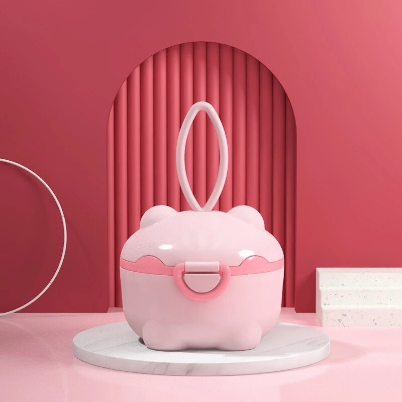 Food Storage Dividers - เครื่องจ่ายนมผงสำหรับเด็กที่มีตัวแบ่ง – ภาชนะเก็บนมผงแบบพกพา ปิดผนึกแน่น และกันความชื้นสำหรับการเดินทาง