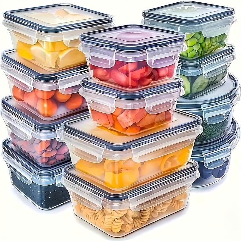 Food Storage Containers Set - ชุด 8 ชิ้น ประกอบด้วย 4 กล่องและ
