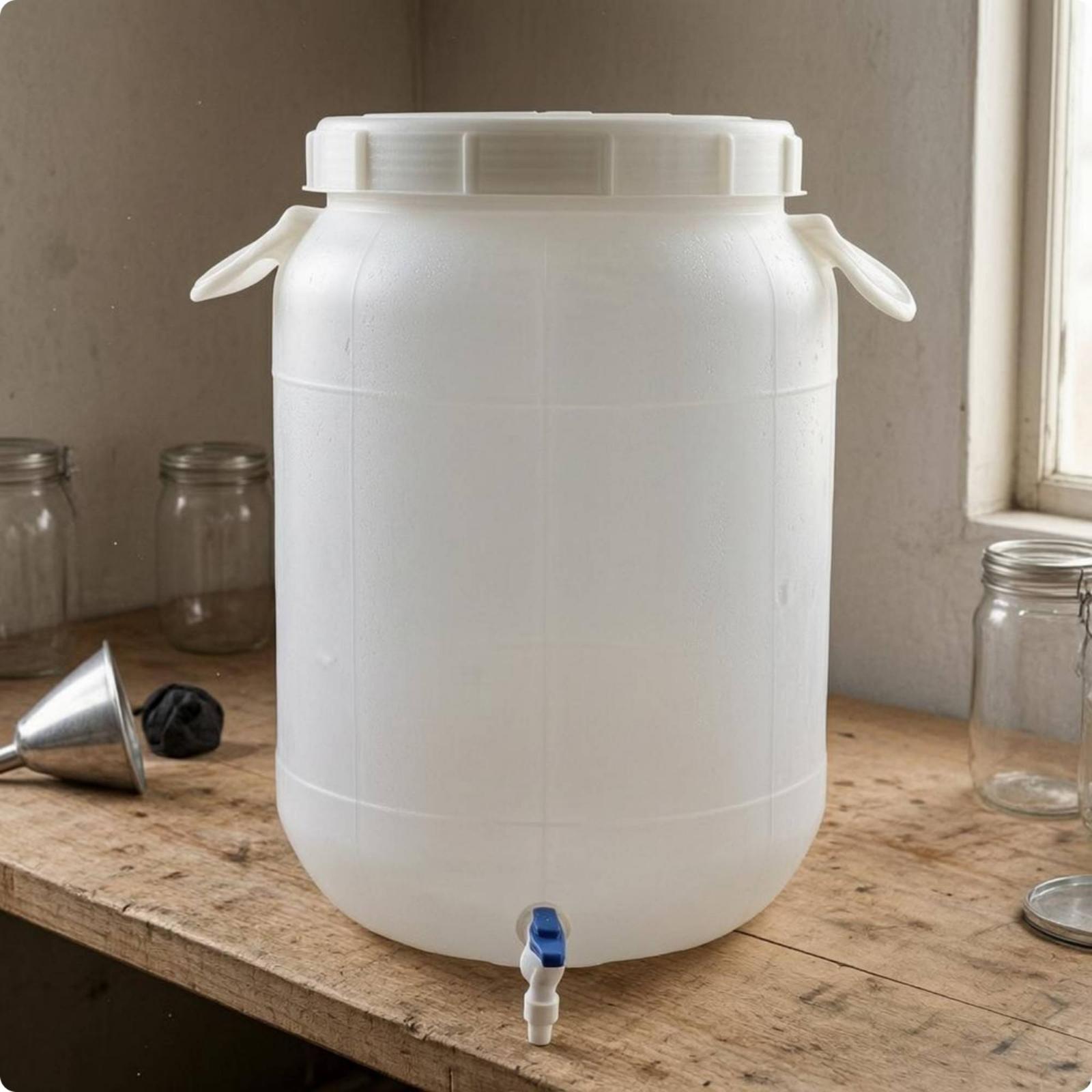 Food Storage And Containers - ถังเก็บพลาสติกเกรดอาหาร ทนทาน หนาพิเศษ พร้อมก๊อกน้ำ สำหรับใช้งานอเนกประสงค์