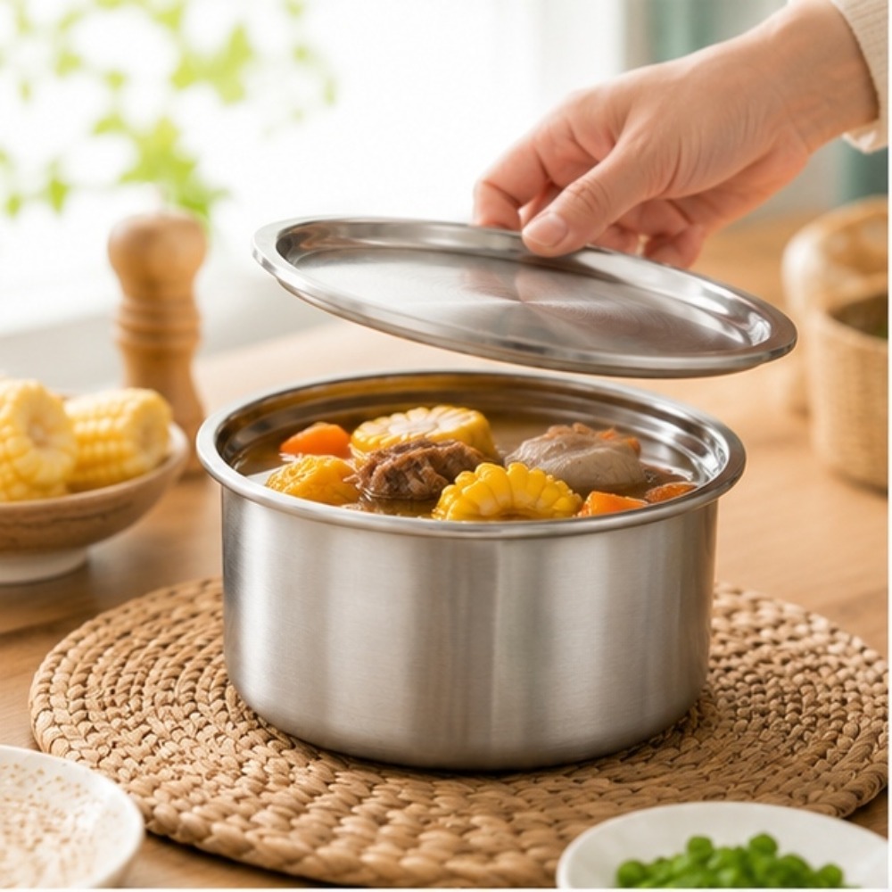 Food Storage Meals - ถ้วยสแตนเลส 304 พร้อมฝาปิด สำหรับนึ่งไข่ อาหารเด็ก ขนมหวาน