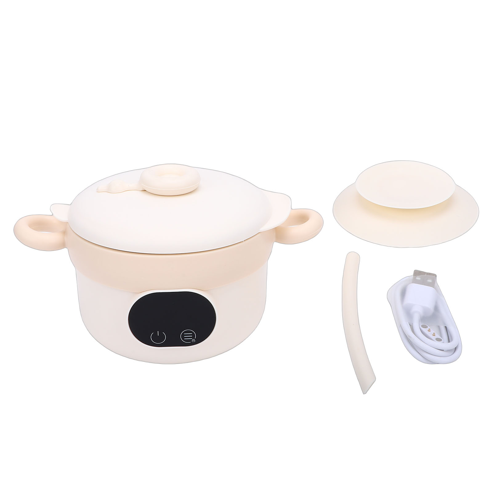 Food Storage Box Stainless Steel - ชามอุ่นอาหาร กล่องอาหารกลางวันไฟฟ้า สแตนเลส 304 ชามอุ่นอาหารแบบไร้สาย ความจุขนาดใหญ่