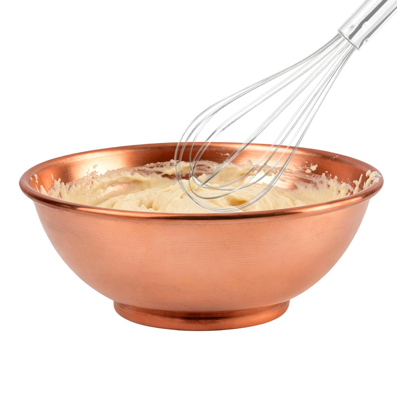 Food Storage Large - ชามทองแดงขนาดใหญ่ ภาชนะเก็บของ ถาดทองแดงสำหรับผสมอาหาร ใส่สลัด ใช้เสิร์ฟที่บ้าน อบขนม