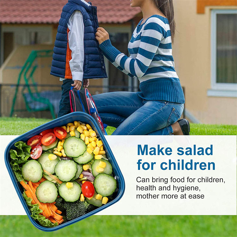 ภาชนะใส่อาหารกลางวันสลัดแบบพกพ - Food Storage With Compartments บทวิจารณ์และราคา