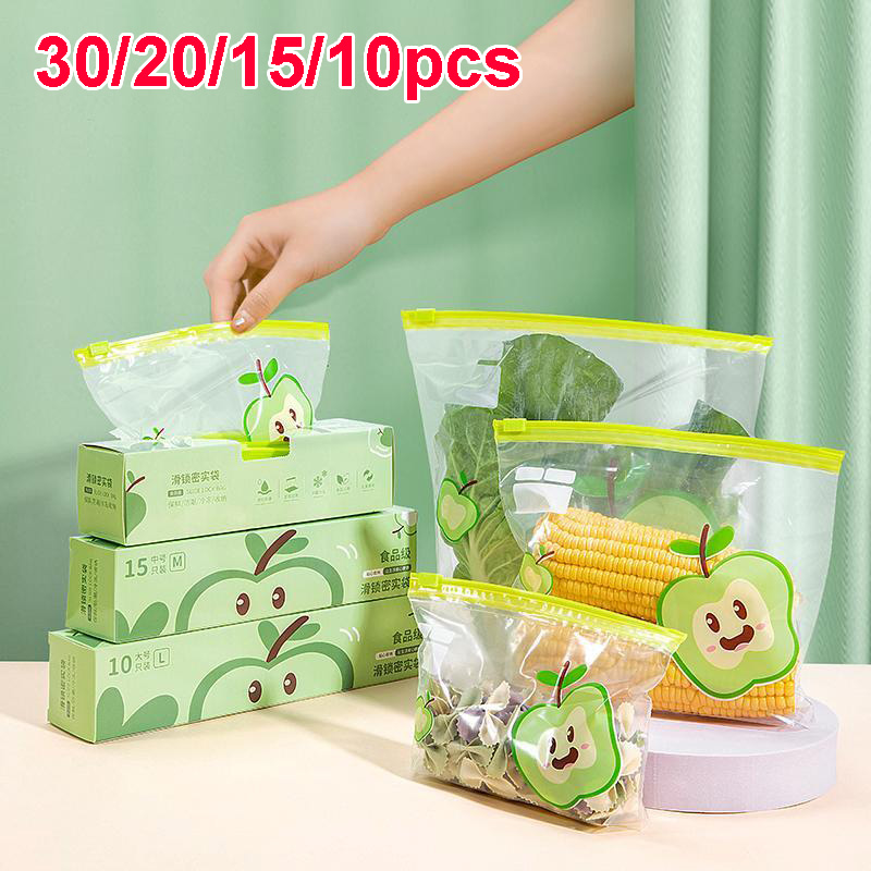 ถุงซิปล็อคแบบใช้ซ้ำได้ เกรดอาห - Food Storage Ziploc Bags บทวิจารณ์และราคา