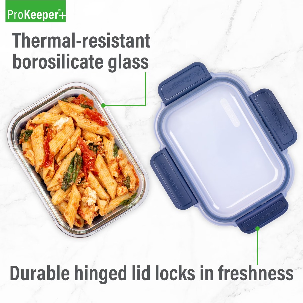 ภาชนะเก็บอาหารแก้วขนาด 2.8 คัพ - Food Storage Glass Containers บทวิจารณ์และราคา