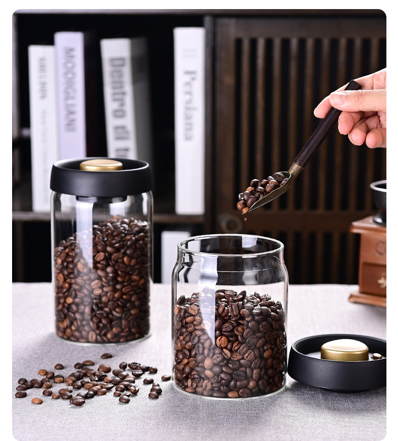 โถเก็บเมล็ดกาแฟ, โถสุญญากาศ, โ - Food Storage Jar Glass บทวิจารณ์และราคา