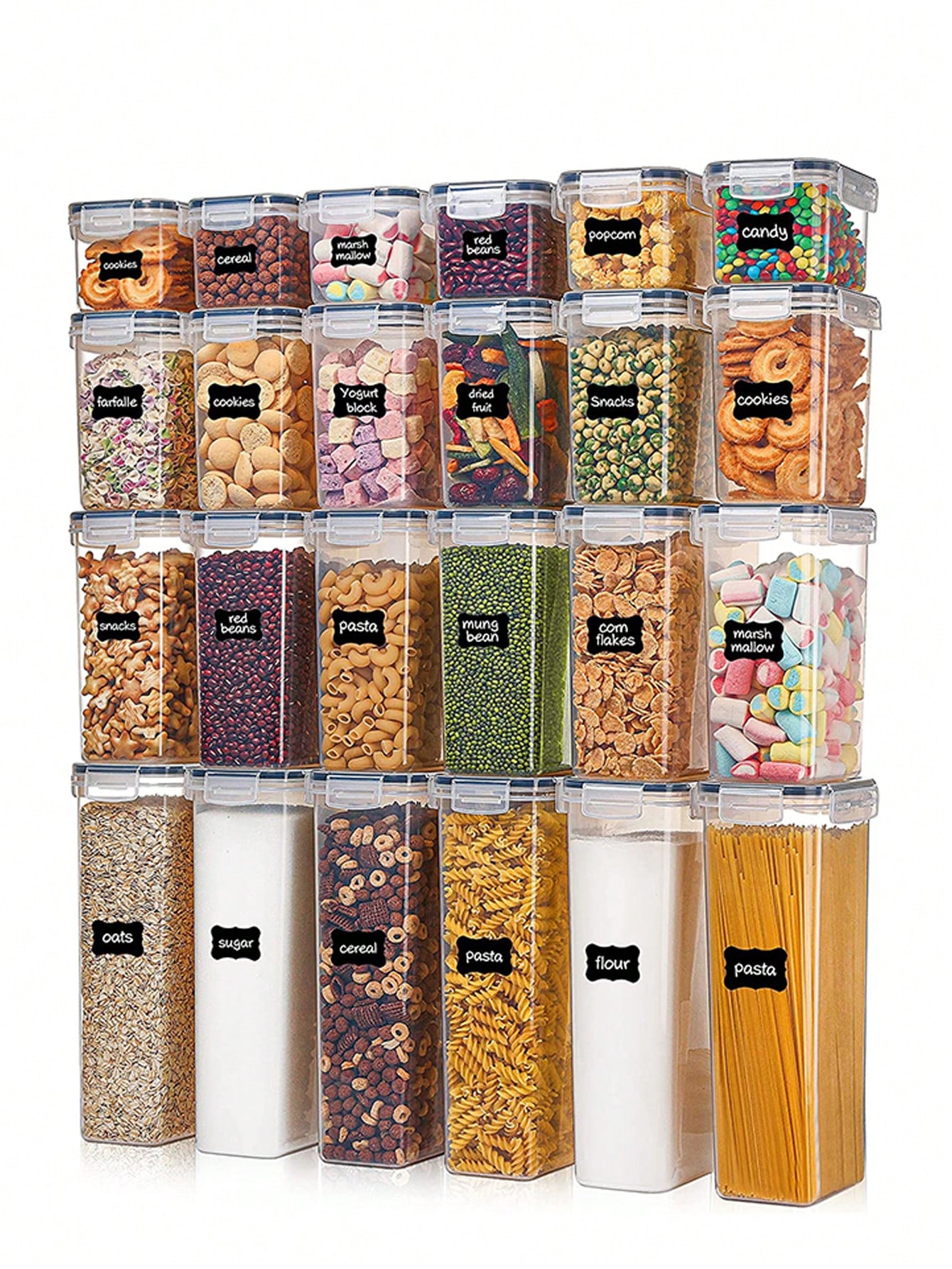 ชุดภาชนะเก็บอาหารแบบปิดสนิท 48 - Food Storage Plastic Containers With Lids บทวิจารณ์และราคา