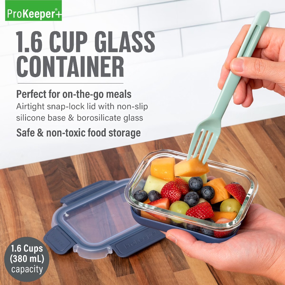 ชุดภาชนะเก็บอาหารแก้ว 2 ชิ้น ข - Food Storage Glass Containers บทวิจารณ์และราคา