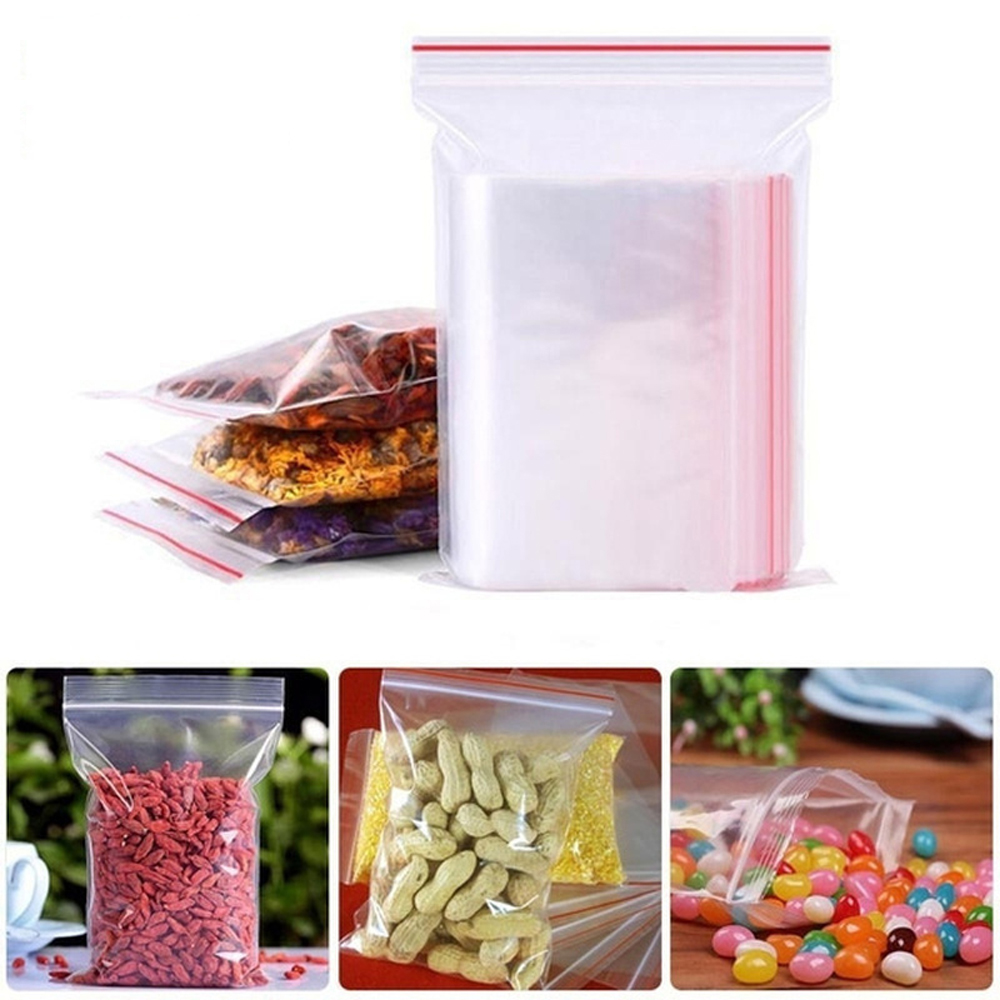 100-1000 ชิ้นถุงพลาสติกซิปล็อค - Food Storage Ziploc Bags บทวิจารณ์และราคา
