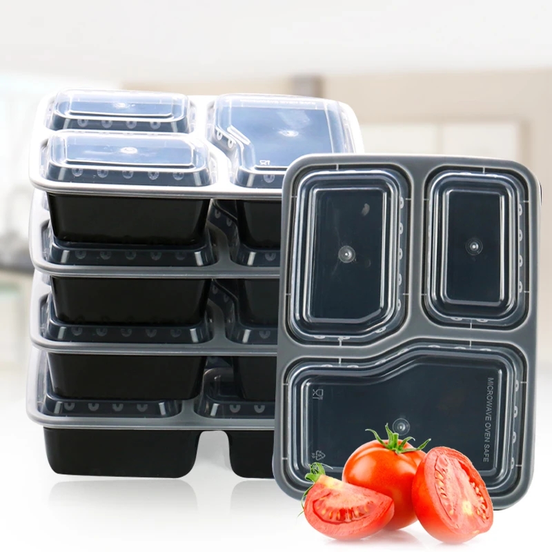 7 แพ็ค 3 ช่องภาชนะเตรียมอาหารห - Food Storage With Compartments บทวิจารณ์และราคา