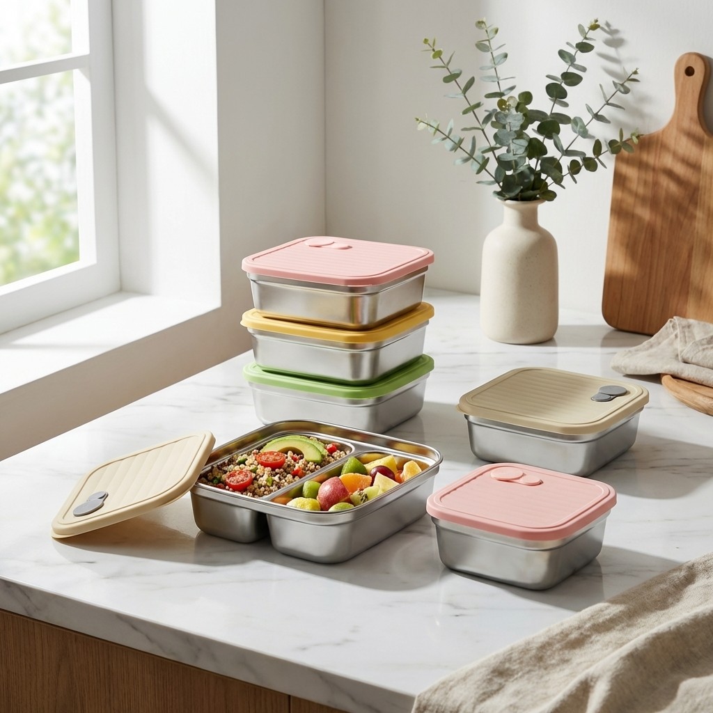 ภาชนะเก็บผักผลไม้แบบวางซ้อนกัน - Food Storage Large บทวิจารณ์และราคา