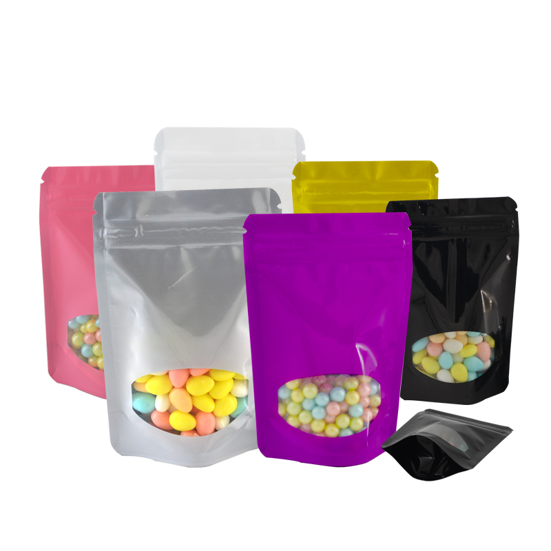 100 Pcs อลูมิเนียมฟอยล์ยืนขึ้น - Food Storage Ziploc Bags บทวิจารณ์และราคา