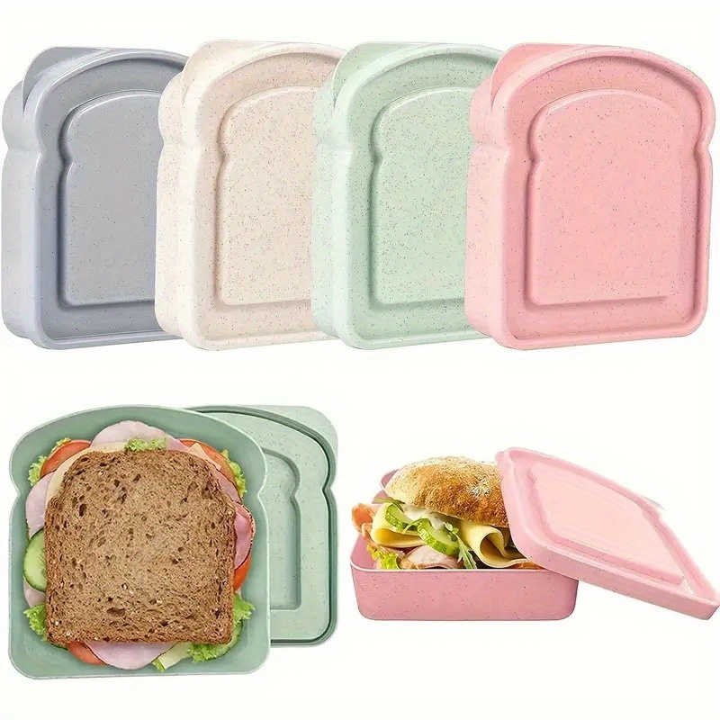 กล่องเบนโตะ 1 ชิ้น, ภาชนะแซนวิ - Food Storage Plastic Containers With Lids บทวิจารณ์และราคา