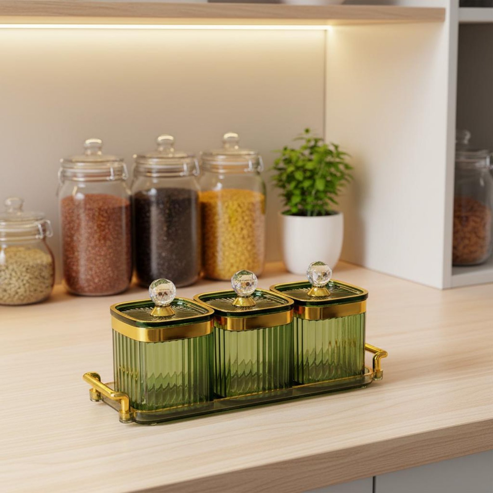 ชุดกล่องขนมตกแต่งพร้อมฝาปิดสนิ - Food Storage Containers Set บทวิจารณ์และราคา
