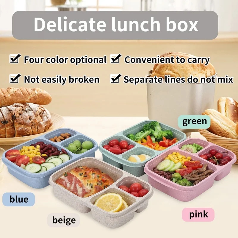 ชุดกล่องอาหารกลางวันเบนโตะ 1-3 - Food Storage With Compartments บทวิจารณ์และราคา