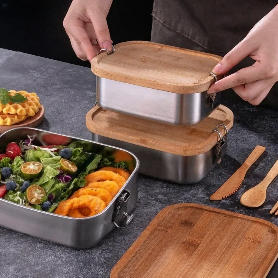 กล่องข้าวกลางวันฝาปิดทำจากไม้ไ - Food Storage Plastic Containers With Lids บทวิจารณ์และราคา