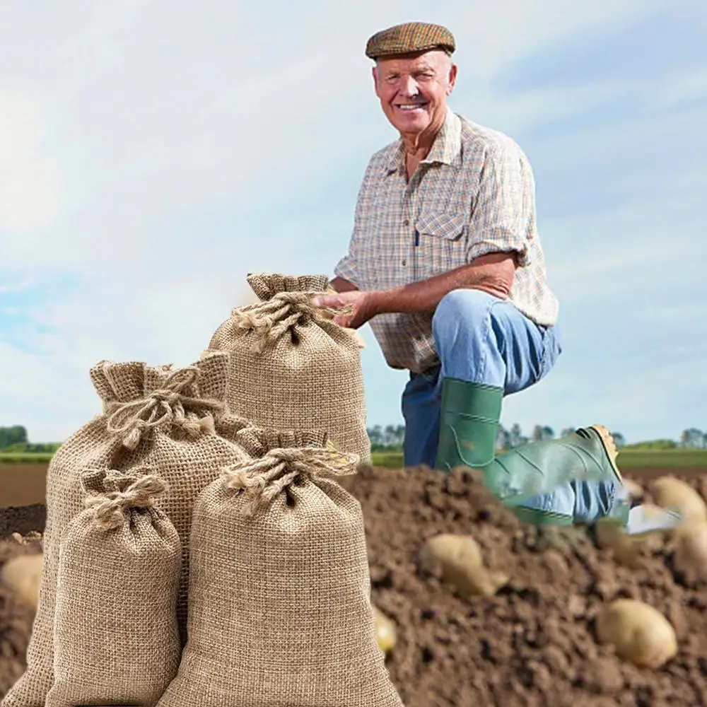ถุงปอกระเจากระสอบธรรมชาติถุงใส - Food Storage Roots บทวิจารณ์และราคา