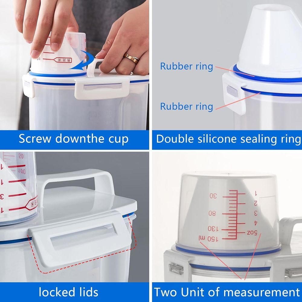 ชุดภาชนะเก็บอาหารแห้งแบบปิดสนิ - Food Storage Containers Set บทวิจารณ์และราคา