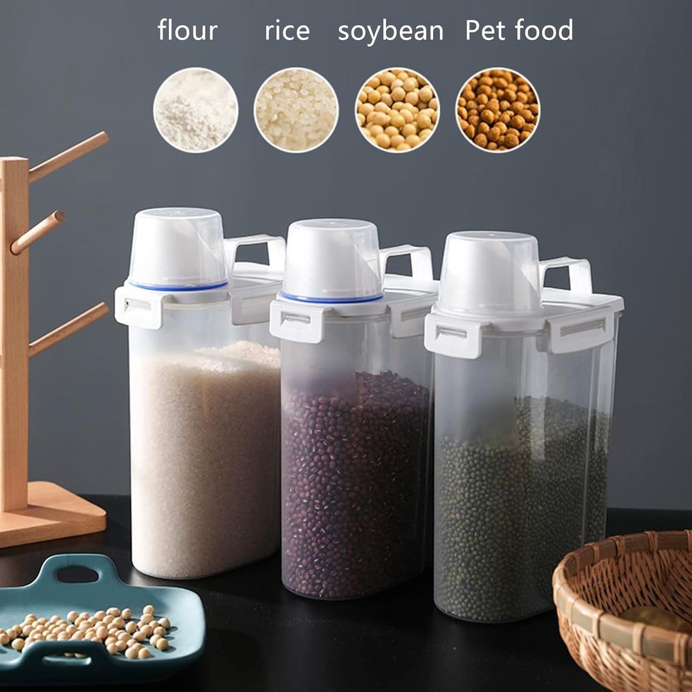 ชุดภาชนะเก็บอาหารแห้งแบบปิดสนิ - Food Storage Containers Set บทวิจารณ์และราคา