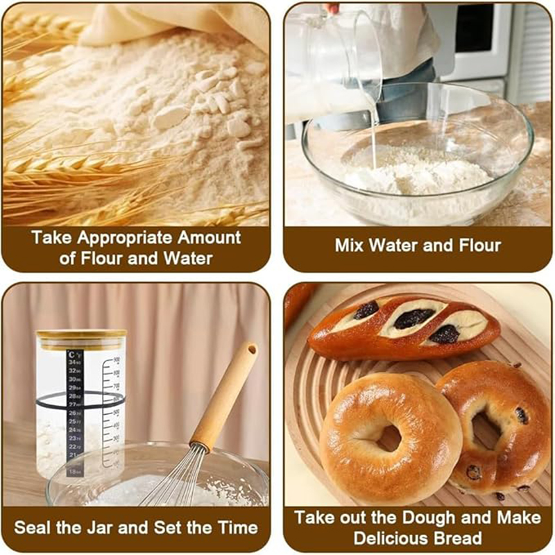 ชุดขวดหมักแป้งซาวโดว์ ขวดหมักแ - Food Storage Glass Containers บทวิจารณ์และราคา