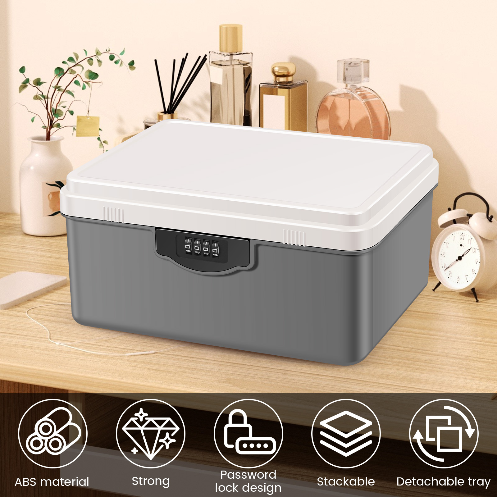 ตู้เซฟล็อครหัสผ่านดิจิตอล กล่อ - Food Storage With Lock บทวิจารณ์และราคา