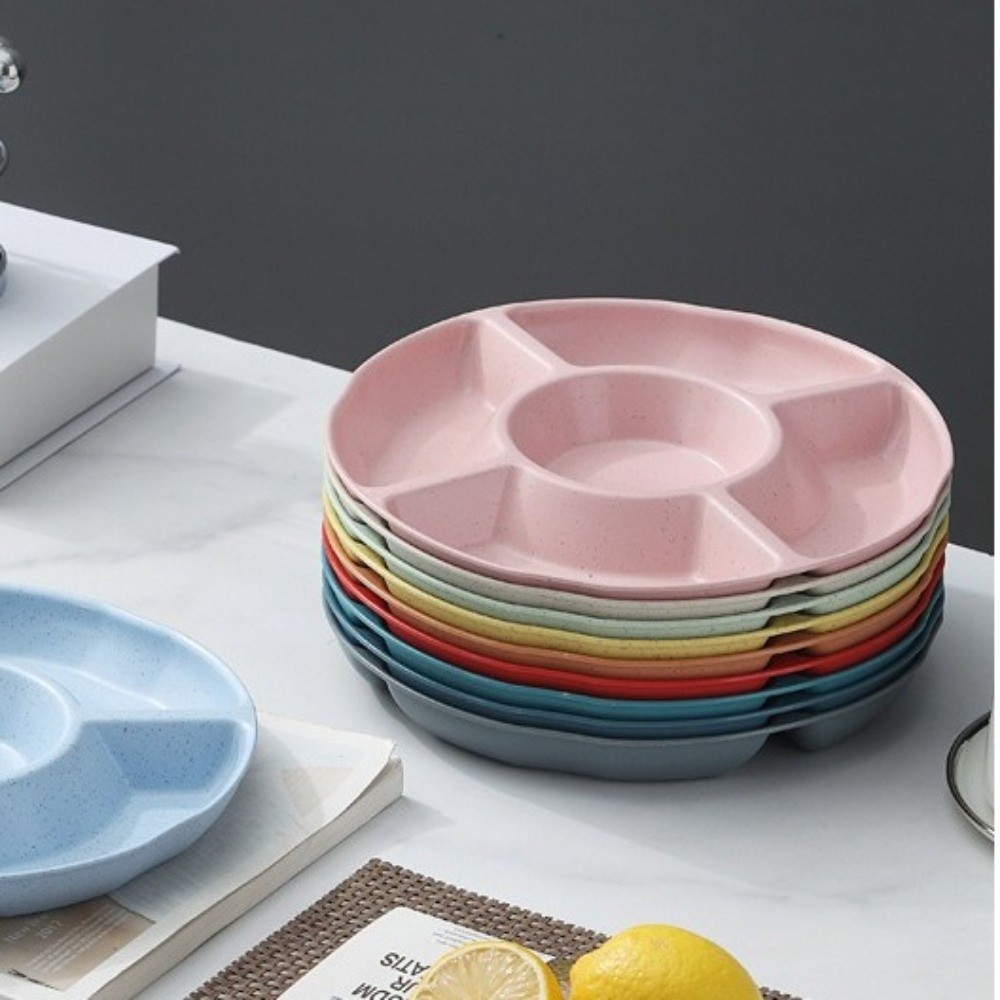 ถาดใส่อาหารพลาสติกแบบพกพา รูปท - Food Storage Dividers บทวิจารณ์และราคา