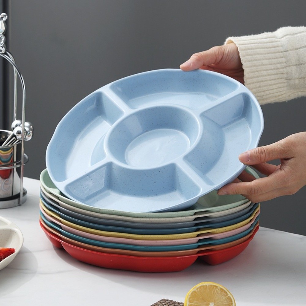 ถาดใส่อาหารพลาสติกแบบพกพา รูปท - Food Storage Dividers บทวิจารณ์และราคา