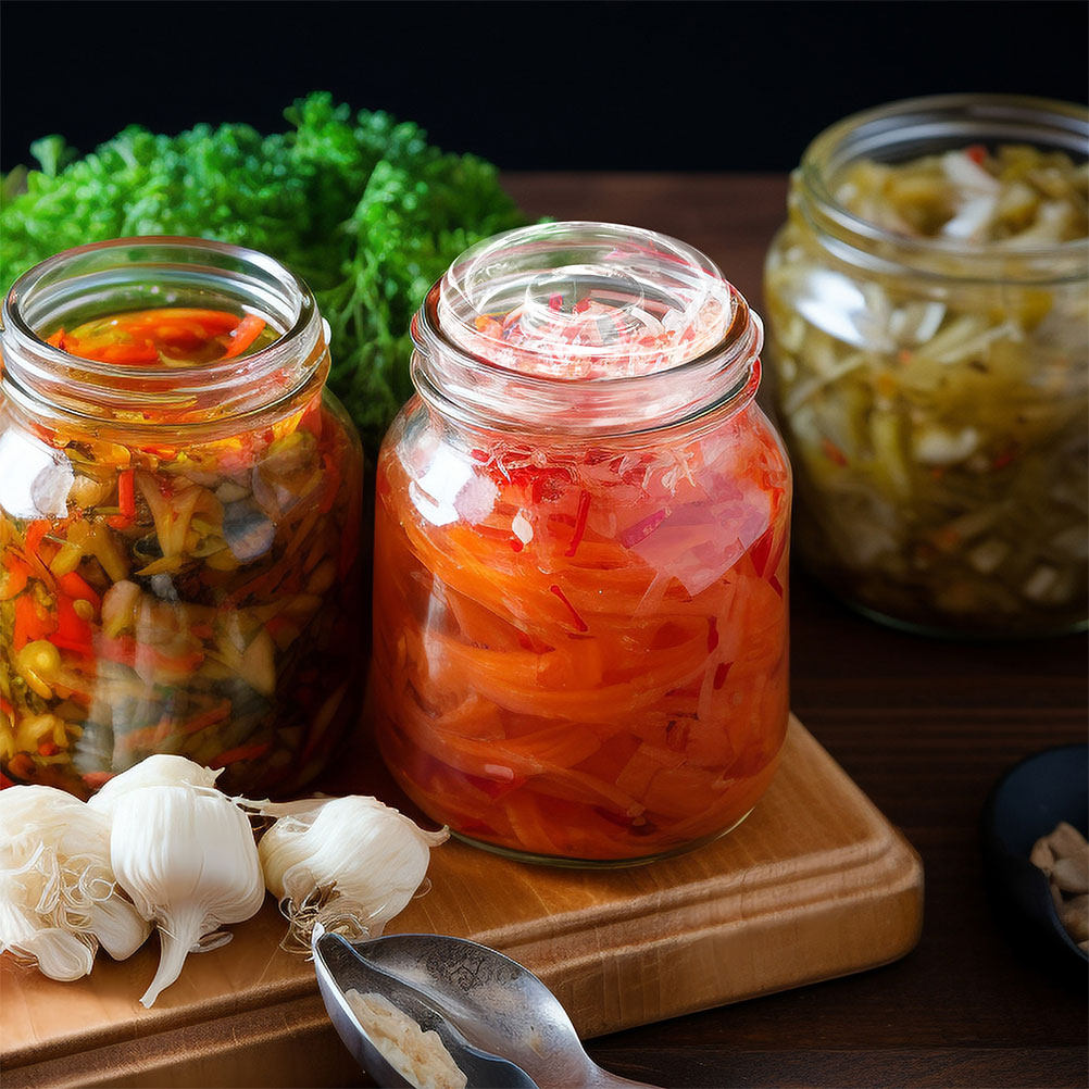 ตุ้มถ่วงแก้วปากกว้าง 2 ชิ้น สำ - Food Storage Jar Glass บทวิจารณ์และราคา