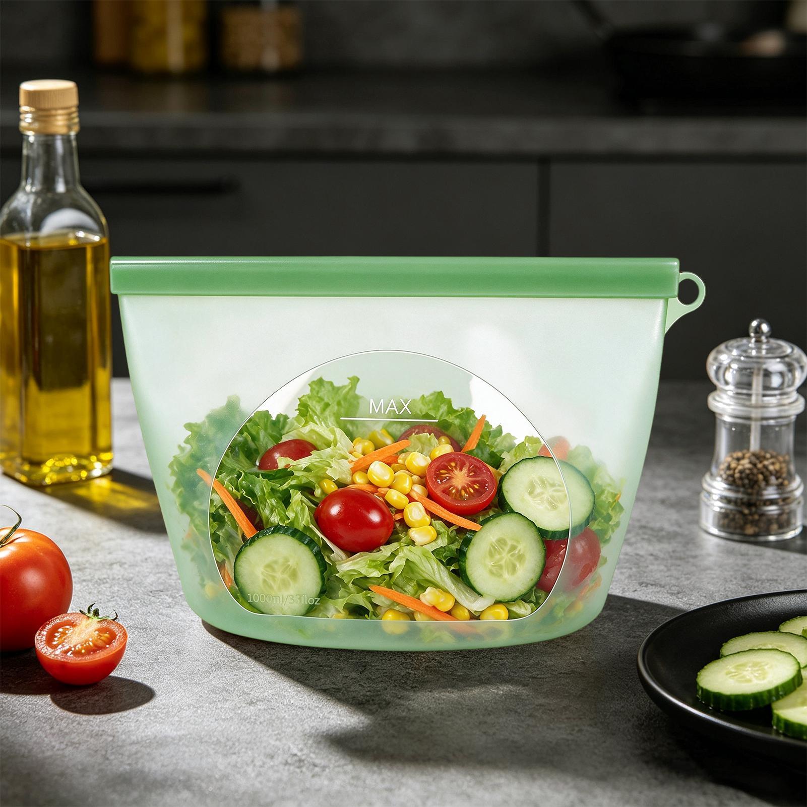 ถุงเก็บอาหารแบบใช้ซ้ำได้ ภาชนะ - Food Storage Ziploc Bags บทวิจารณ์และราคา