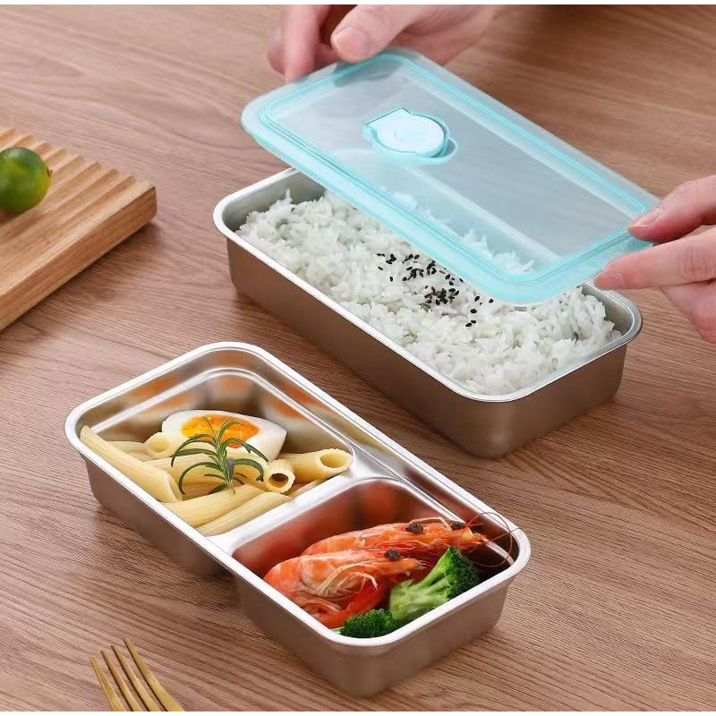 สแตนเลสแบบพกพาสดกล่องอาหารคอนเ - Food Storage Box Stainless Steel บทวิจารณ์และราคา