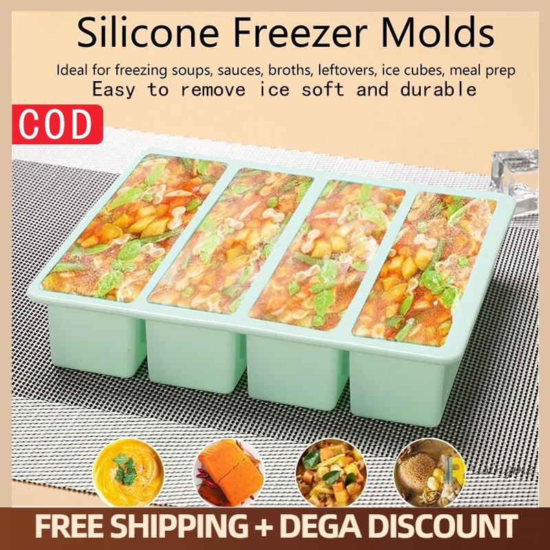ถาดซิลิโคนขนาดใหญ่พิเศษพร้อมฝา - Food Storage Large บทวิจารณ์และราคา