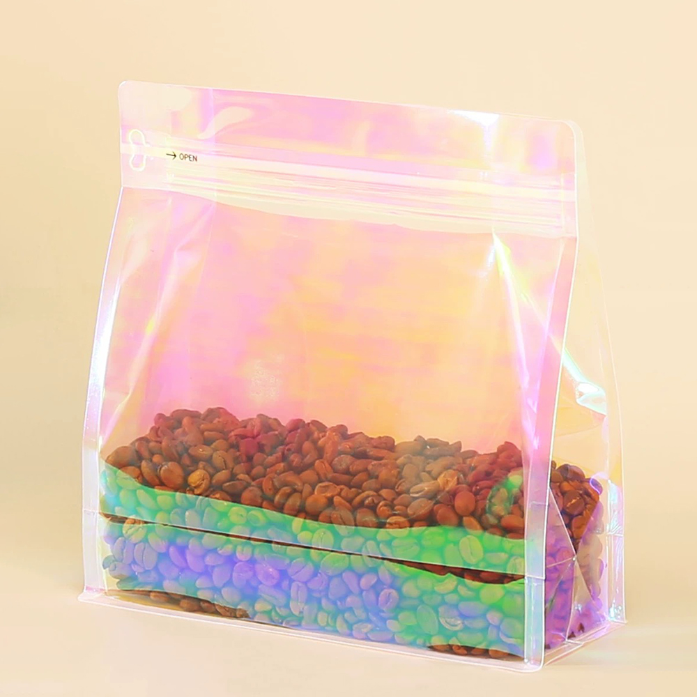 ถุงกาแฟโฮโลแกรมเลเซอร์สีชมพู 1 - Food Storage Ziploc Bags บทวิจารณ์และราคา