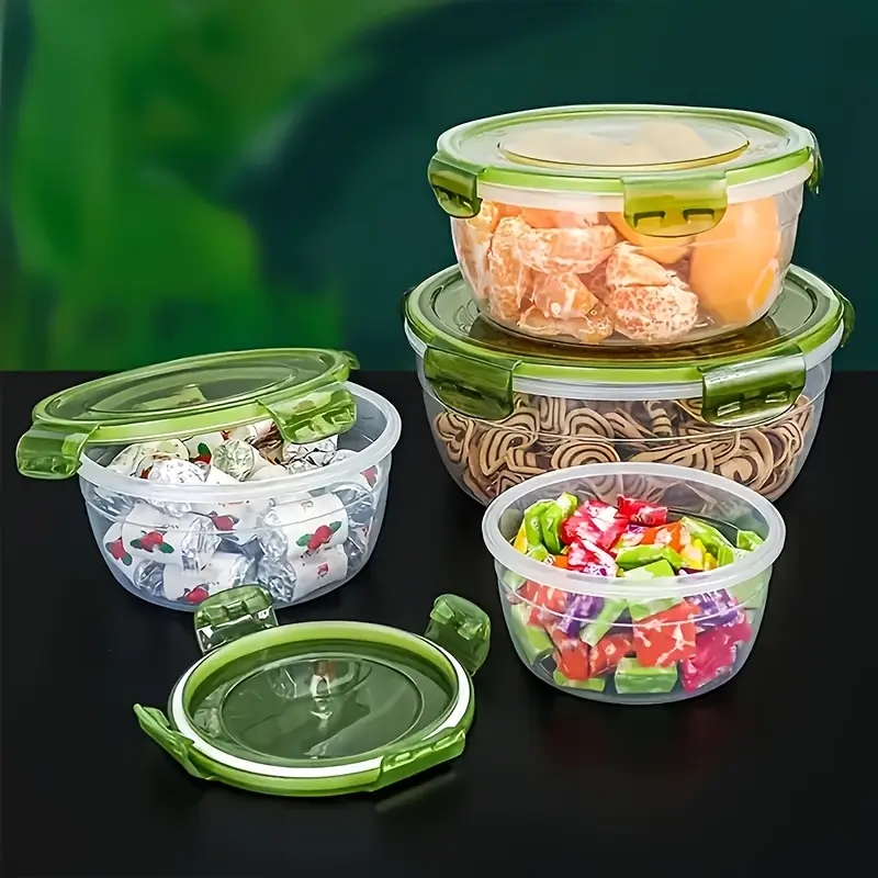 ภาชนะเก็บอาหารพลาสติก 4 ชิ้น ก - Food Storage Meals บทวิจารณ์และราคา