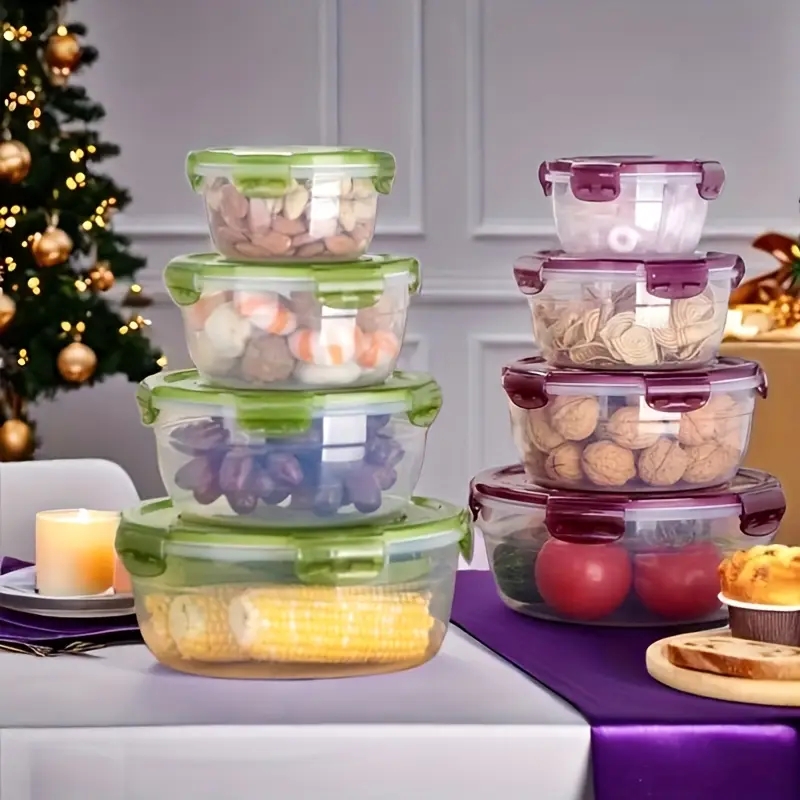 ภาชนะเก็บอาหารพลาสติก 4 ชิ้น ก - Food Storage Meals บทวิจารณ์และราคา