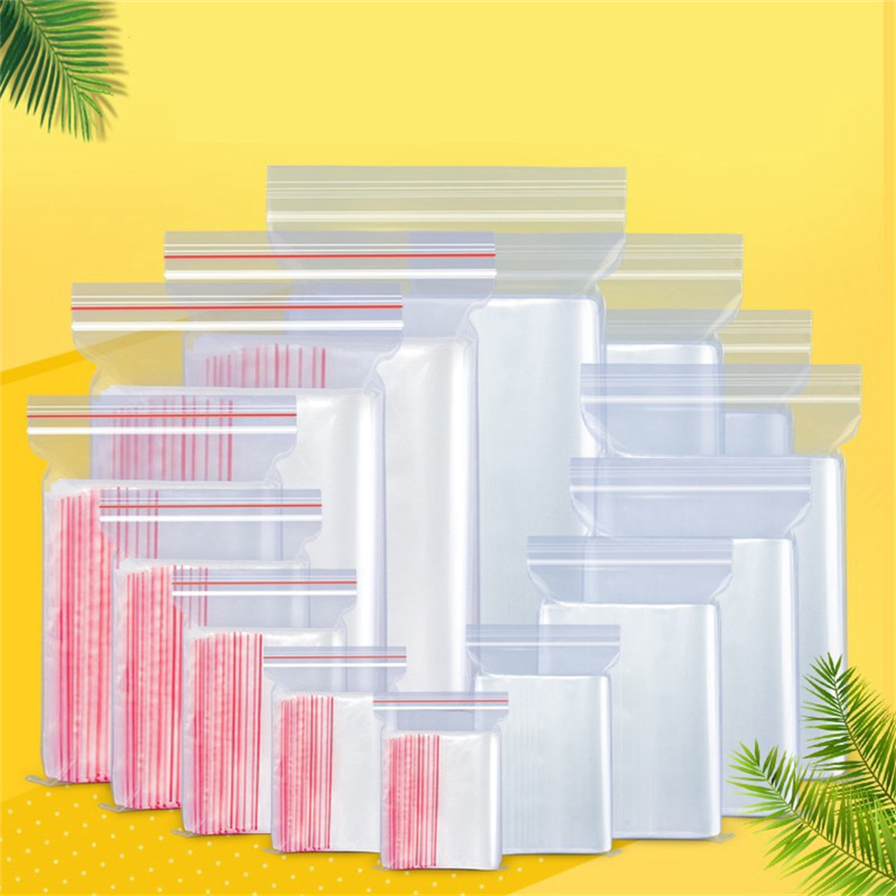 100 ชิ้น/แพ็ค 5-12 สาย Self Se - Food Storage Ziploc Bags บทวิจารณ์และราคา