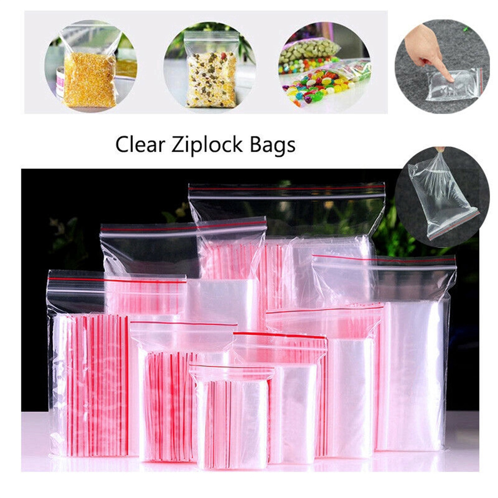 100 ชิ้น/แพ็ค 5-12 สาย Self Se - Food Storage Ziploc Bags บทวิจารณ์และราคา