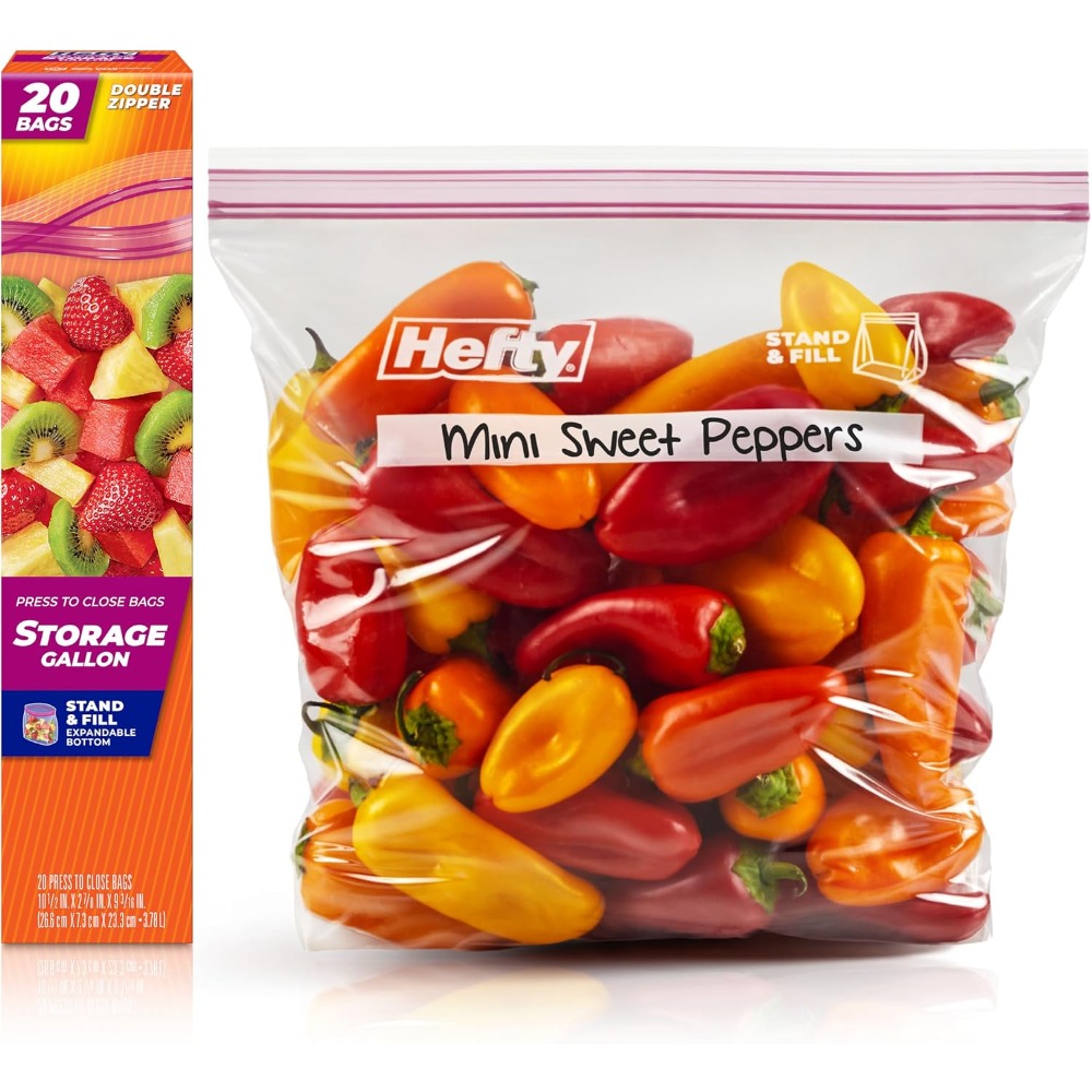 ถุงพลาสติกแบบกดปิด ขนาดแกลลอน  - Food Storage With Lock บทวิจารณ์และราคา