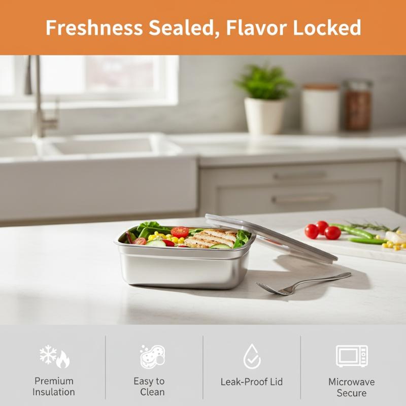 กล่องอาหารกลางวันแคมป์ปิ้งสแตน - Food Storage Box Stainless Steel บทวิจารณ์และราคา