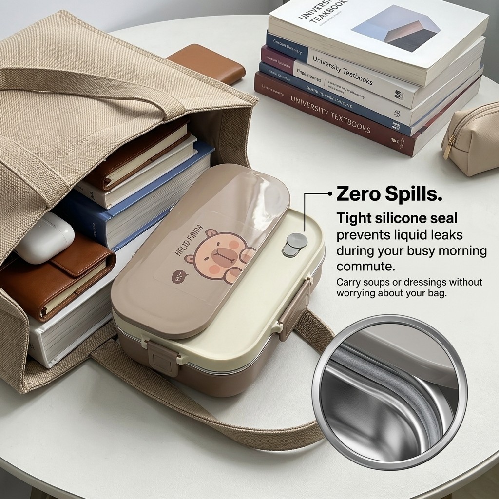 กล่องข้าวสแตนเลส 304 ชุด 4/5 ช - Food Storage With Compartments บทวิจารณ์และราคา