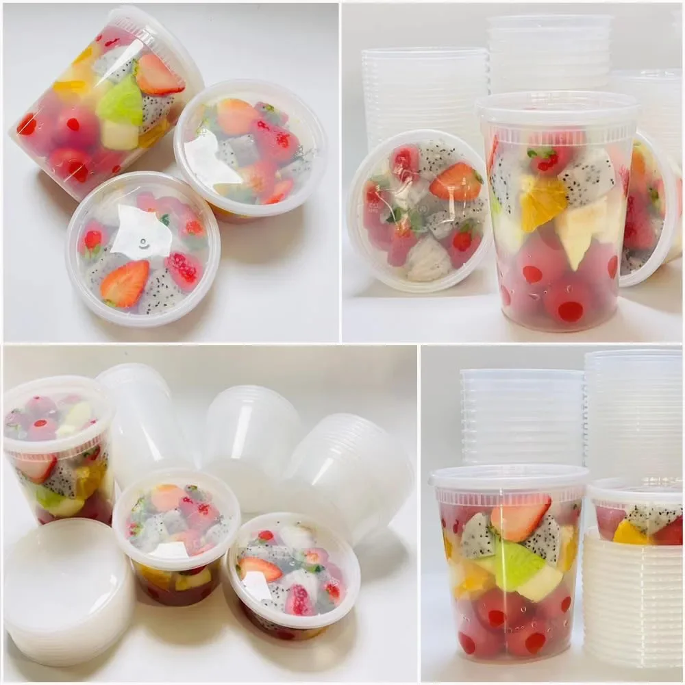 24 ชิ้น Deli ภาชนะเก็บอาหารพร้ - Food Storage Plastic Containers With Lids บทวิจารณ์และราคา