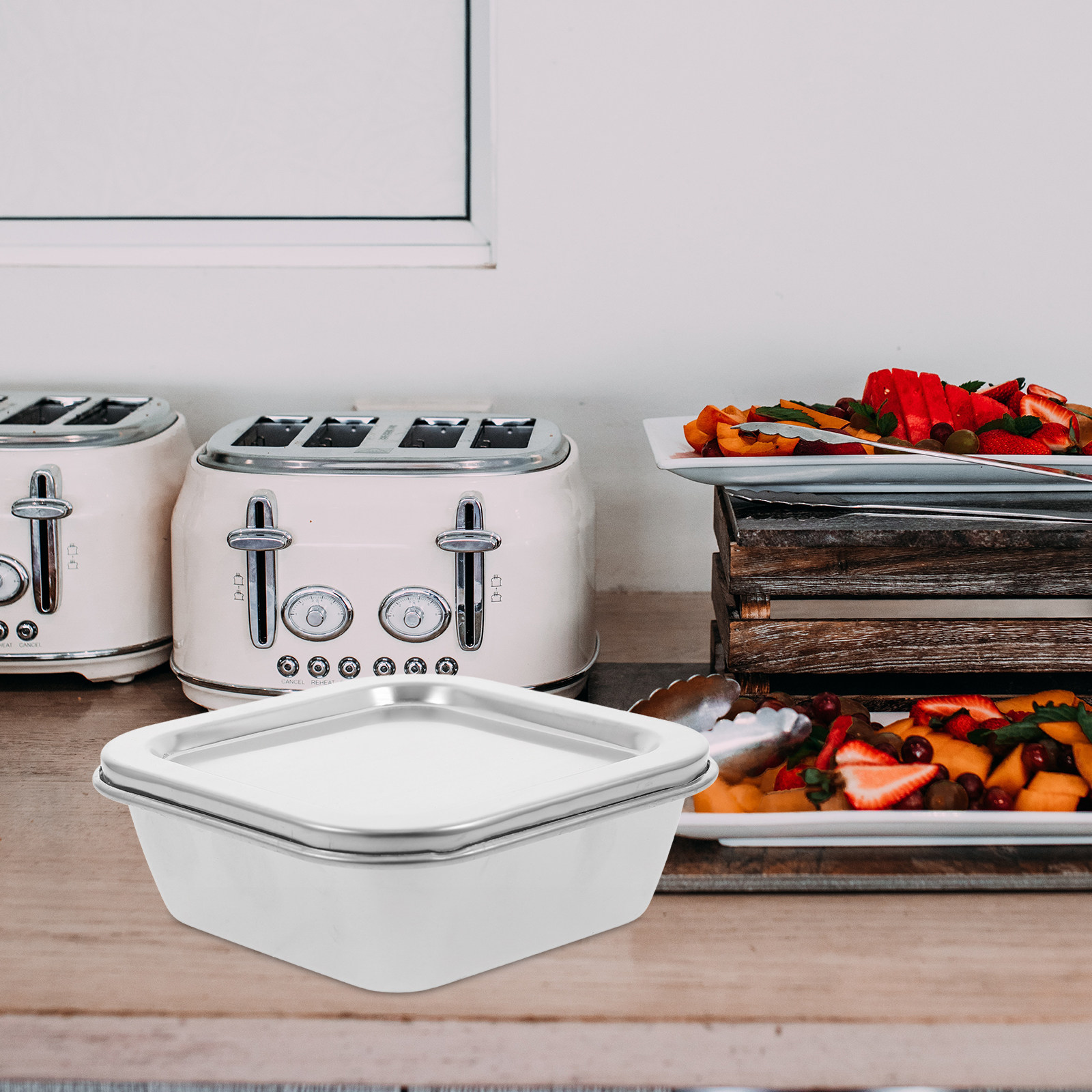 ภาชนะเก็บอาหารสแตนเลสขนาด 300  - Food Storage Box Stainless Steel บทวิจารณ์และราคา