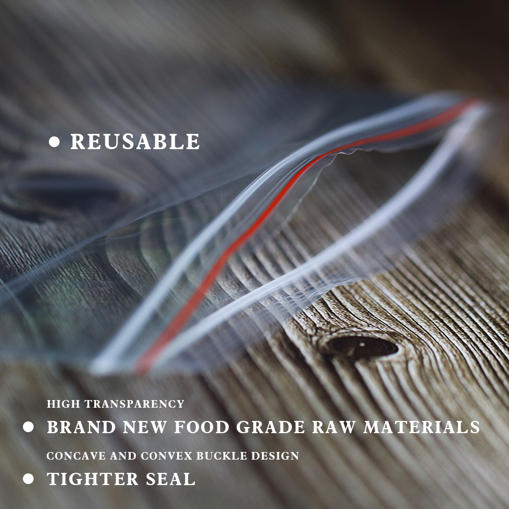 100 ชิ้น/แพ็ค Resealable ซิปล็ - Food Storage Ziploc Bags บทวิจารณ์และราคา