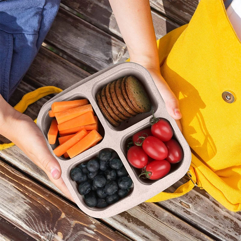 กล่องเก็บอาหาร4ช่องช่องใส่ตู้เ - Food Storage With Compartments บทวิจารณ์และราคา