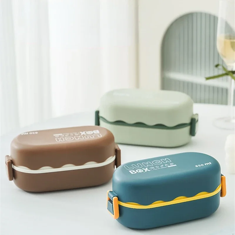 กล่องข้าวกลางวันพลาสติกสองชั้น - Food Storage With Compartments บทวิจารณ์และราคา