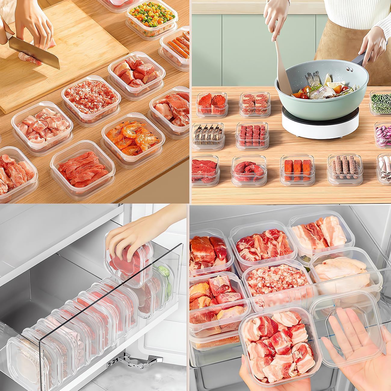 กล่องเก็บอาหารแช่แข็งเกรดอาหาร - Food Storage Dividers บทวิจารณ์และราคา