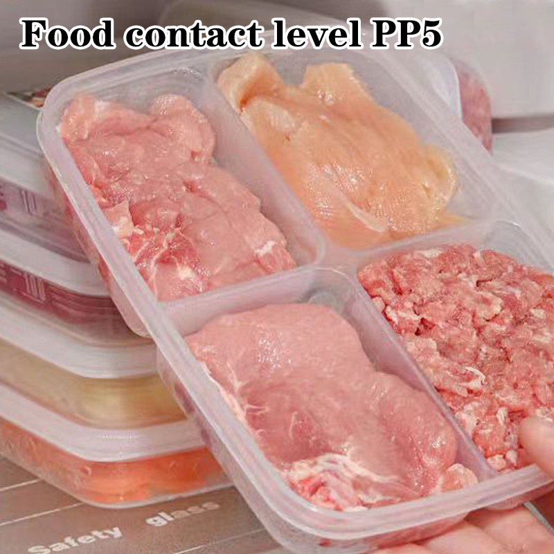 ใหม่【กล่องเก็บของพลาสติก 4 ช่อ - Food Storage With Compartments บทวิจารณ์และราคา
